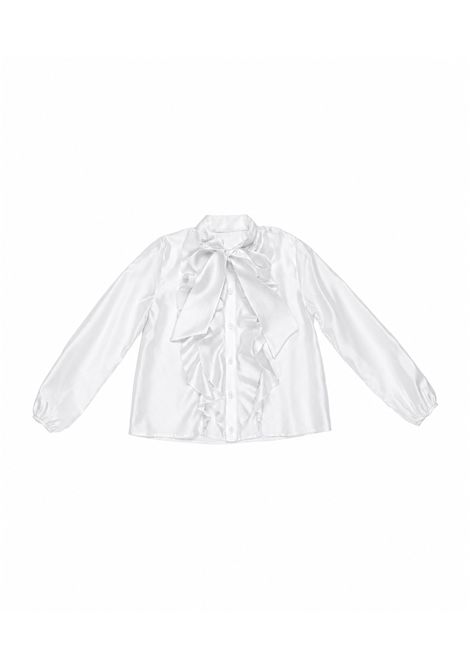 Camicia con fiocco Lù-Lù BY MISS GRANT | LL4188LATTE